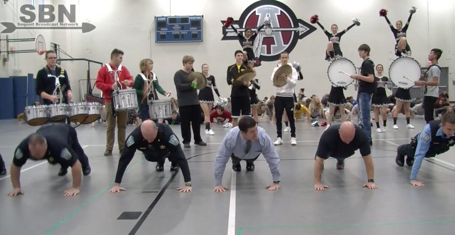 ACHS Joins With APD to Complete 22 Push Up Challenge